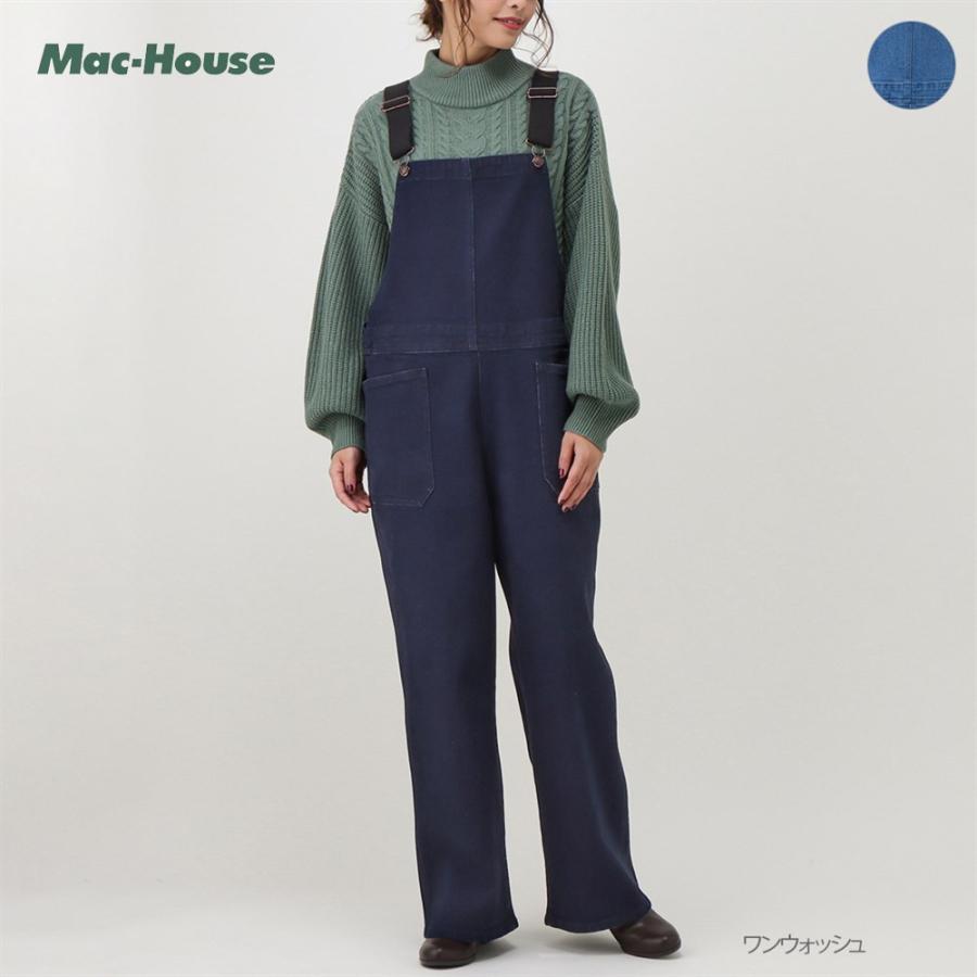 サロペット デニム オーバーオール レディース デニムサロペット オールインワン Mac House マックハウス 通販 Paypayモール