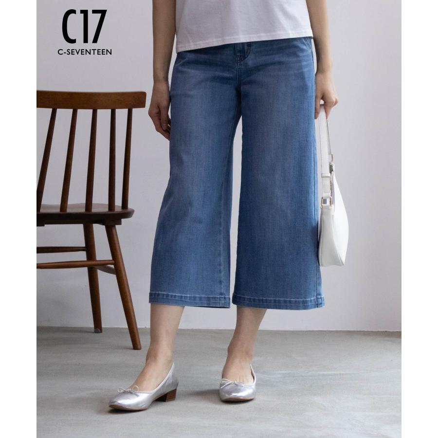 C17（シーセブンティーン） ガウチョパンツ レディース ストレッチ