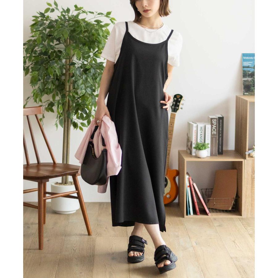NAVY ワンピース 半袖Tシャツ アンサンブル レディース 無地 ロング丈