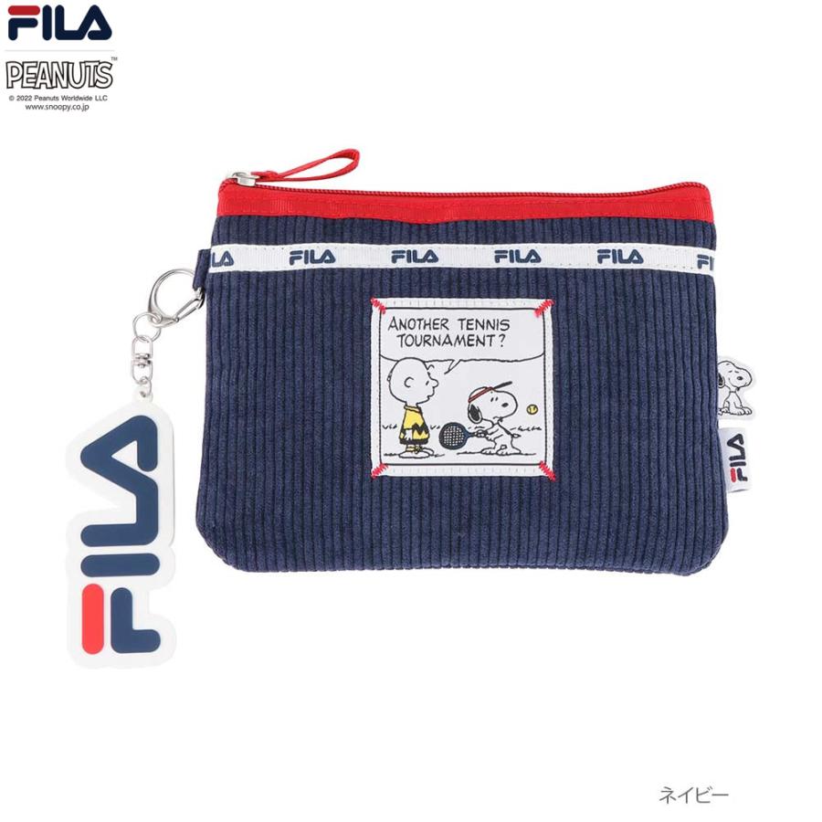 【FILA/フィラ ×PEANUTS/ピーナッツ】SNOOPY スヌーピー コラボ メッシュ ポーチ 小物入れ