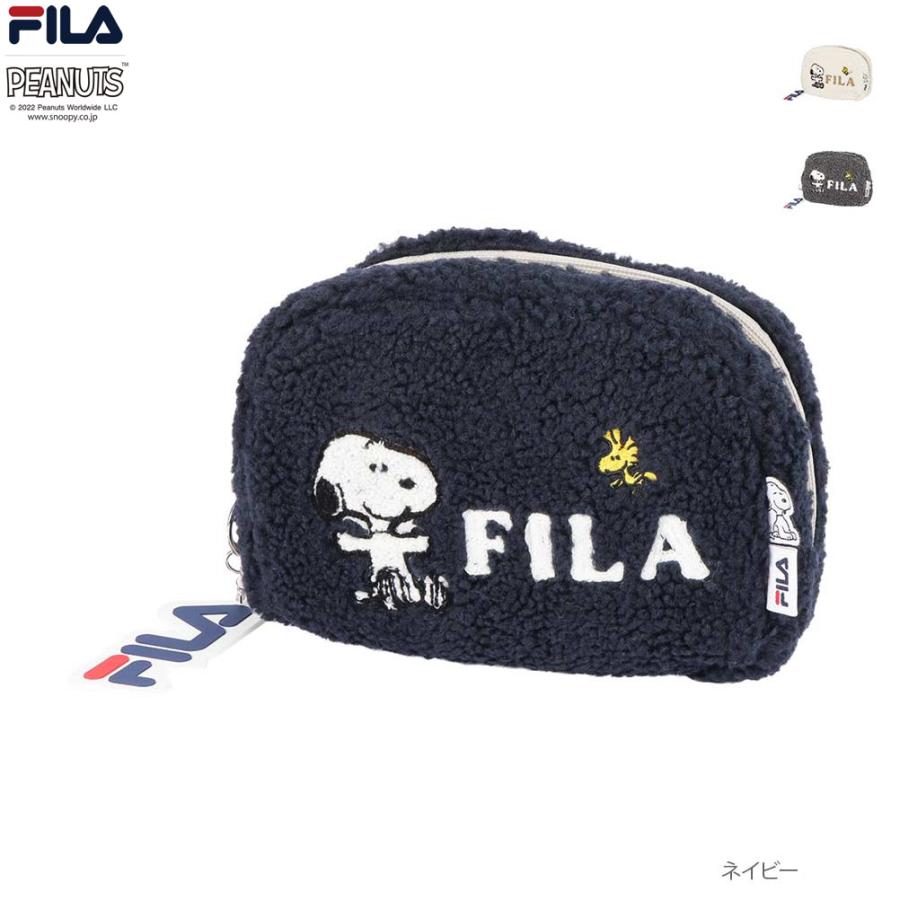 【FILA/フィラ ×PEANUTS/ピーナッツ】SNOOPY スヌーピー コラボ メッシュ ポーチ 小物入れ main image 0