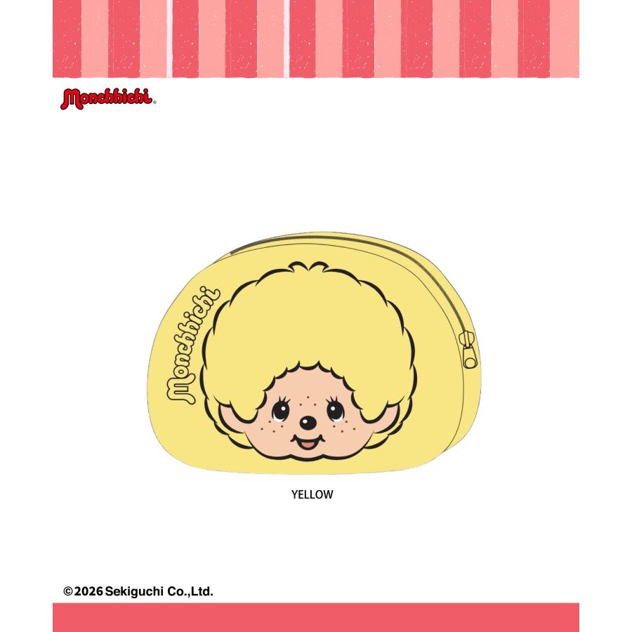 モンチッチ ミニポーチ 小物入れ キャラクター 刺繍 ふわふわ 化粧