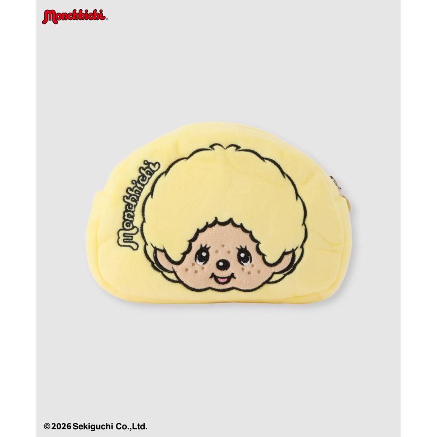 モンチッチ ミニポーチ 小物入れ キャラクター 刺繍 ふわふわ 化粧