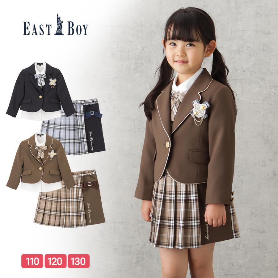 EASTBOY イーストボーイ 女児入学スーツ セパレート チェック柄 3点セット セットアイテム キッズ トップス ボトムス｜machouse｜15