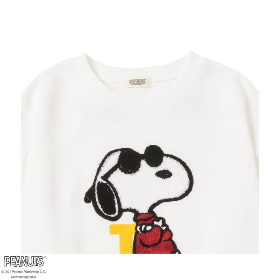 Peanuts ピーナッツ Snoopy スヌーピー トレーナー スウェット キッズ さがら刺繍 長袖 プルオーバー 通園 通学 トップス Mac House マックハウス 通販 Paypayモール