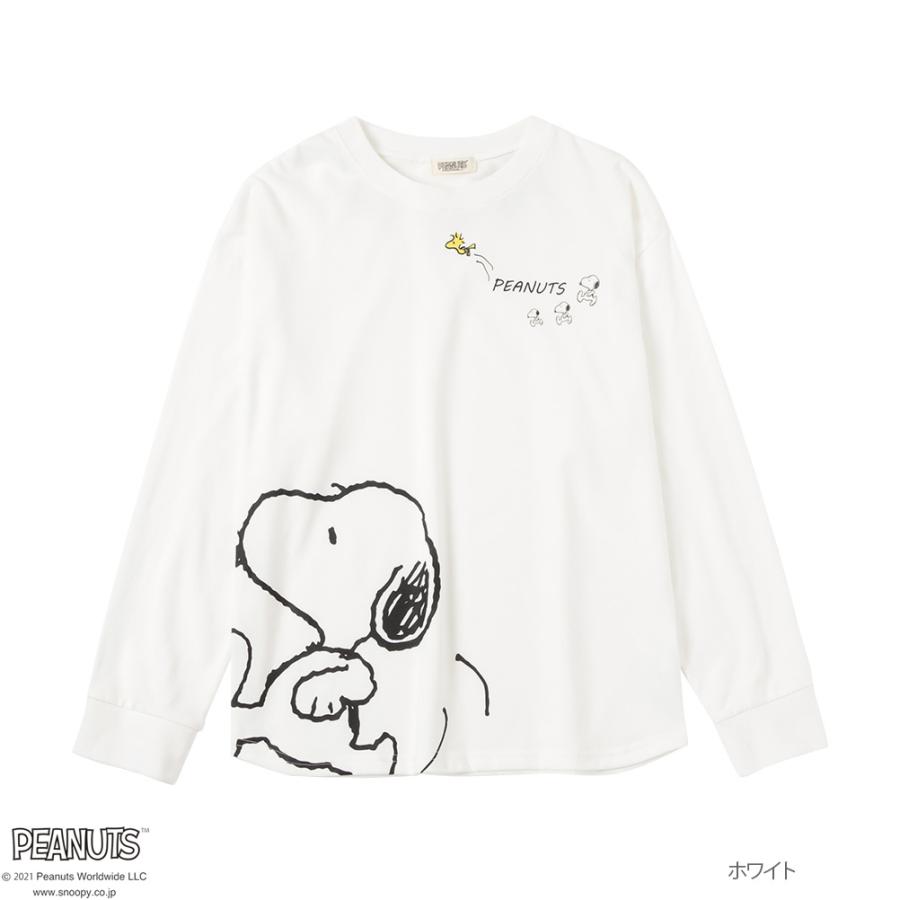 Peanuts ピーナッツ Snoopy スヌーピー 長袖tシャツ キッズ ロンt 通園 通学 トップス ネコポス対応 Mac House マックハウス 通販 Paypayモール