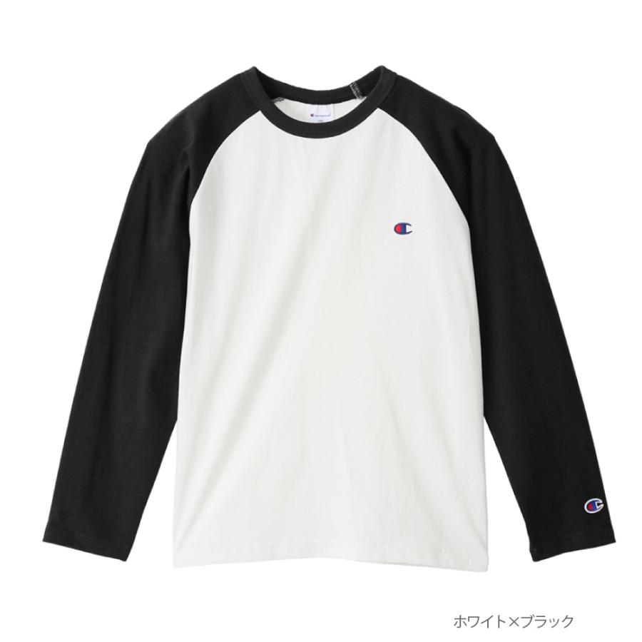 Champion（チャンピオン） 長袖Tシャツ 綿100% キッズ ロゴ 刺繍 