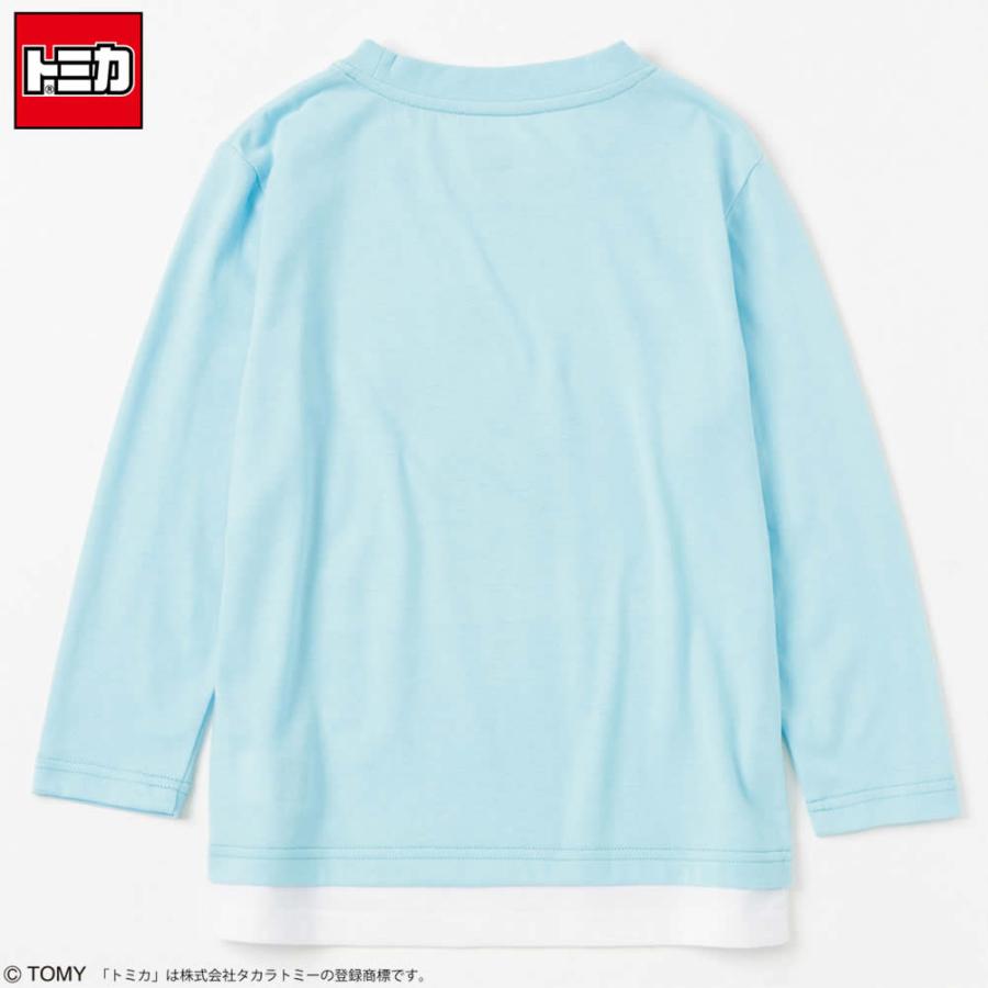トミカ TOMICA 長袖Tシャツ ロンT フェイクレイヤード キッズ 車 