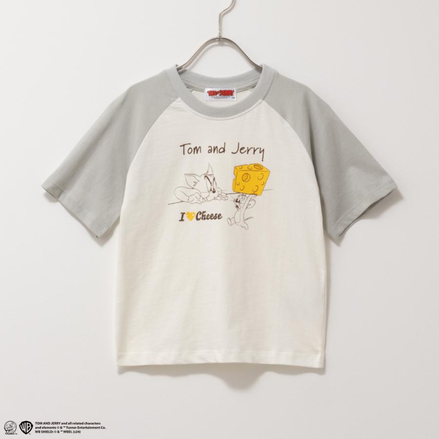 Tom and Jerry トムとジェリー 半袖Tシャツ 綿100% コットン キッズ 子供服 女の子 ガールズ ゆったり プリント トップス ネコポス対応｜machouse｜04