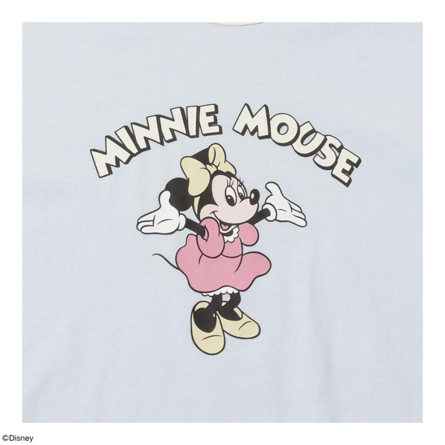 Disney ディズニー ミニー / 半袖Tシャツ キッズ トップス リンガーTシャツ パイピング カットソー 通園 通学 ネコポス対応｜machouse｜06