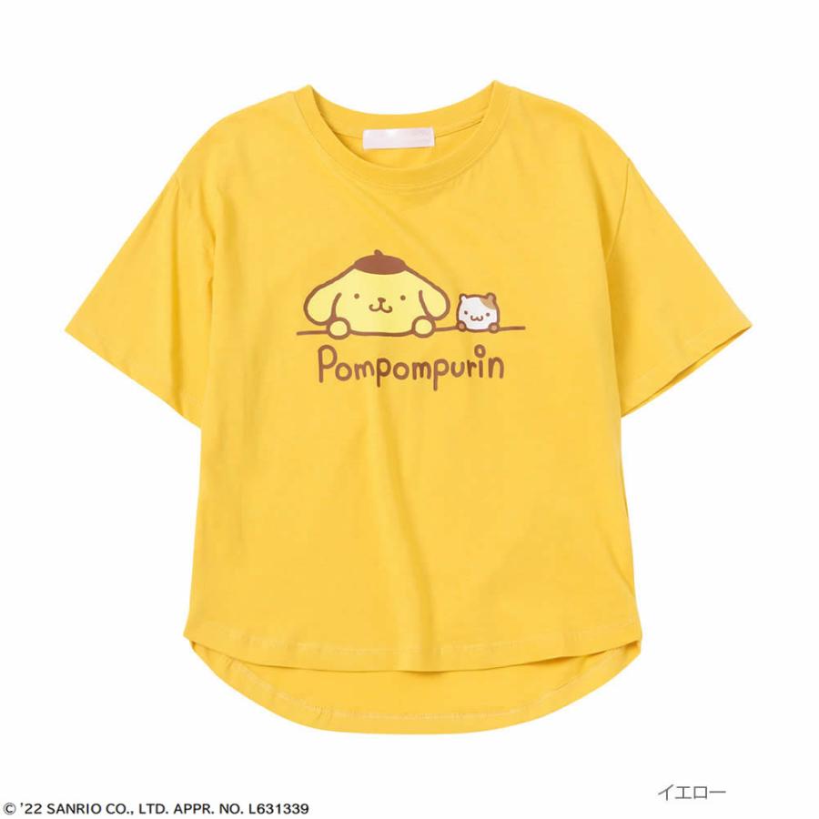 サンリオキャラクターズ ポムポムプリンtシャツ 半袖tシャツ 綿100 キッズ キャラクター プリント ラウンドヘム トップス ネコポス対応 Mac House マックハウス 通販 Yahoo ショッピング