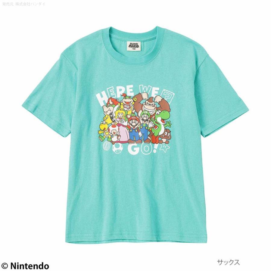 スーパーマリオ 半袖Tシャツ 綿100% コットン キッズ 男の子 ボーイズ ゲーム ロゴ プリント キャラクター トップス ネコポス対応｜machouse｜05