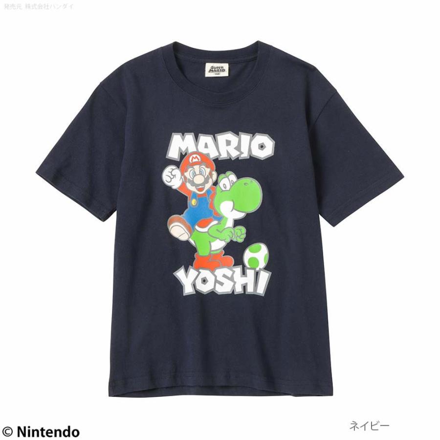 スーパーマリオ 半袖Tシャツ 綿100% コットン キッズ 男の子