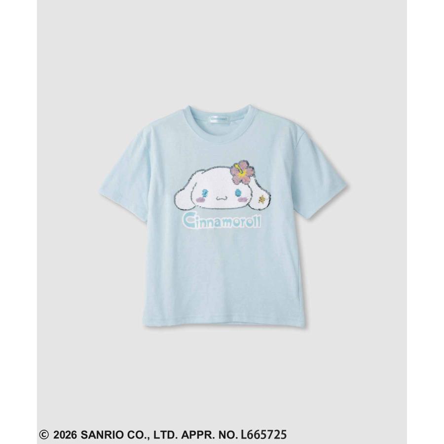 サンリオキャラクターズ シナモロール Tシャツ 子供服 女の子 キッズ 半袖 リバーシブルスパンコール トップス（Yahoo!・Mac-House(マックハウス)）