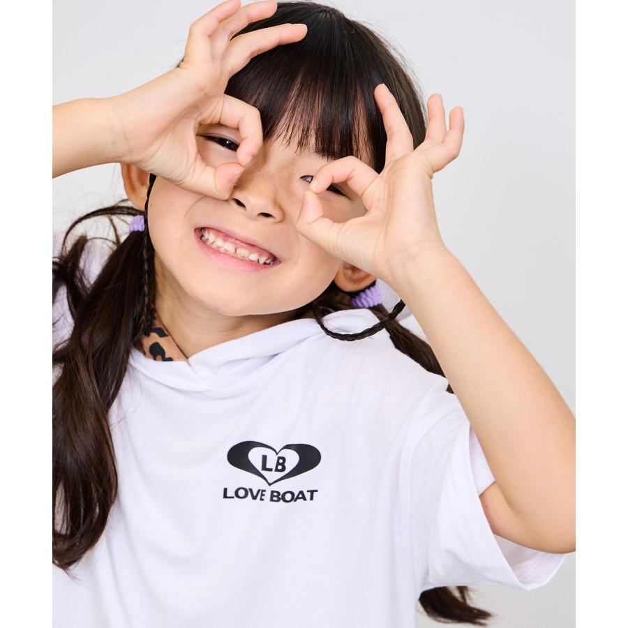 LOVE BOAT ラブボート パーカー スウェット 子供服 女の子 キッズ 半袖