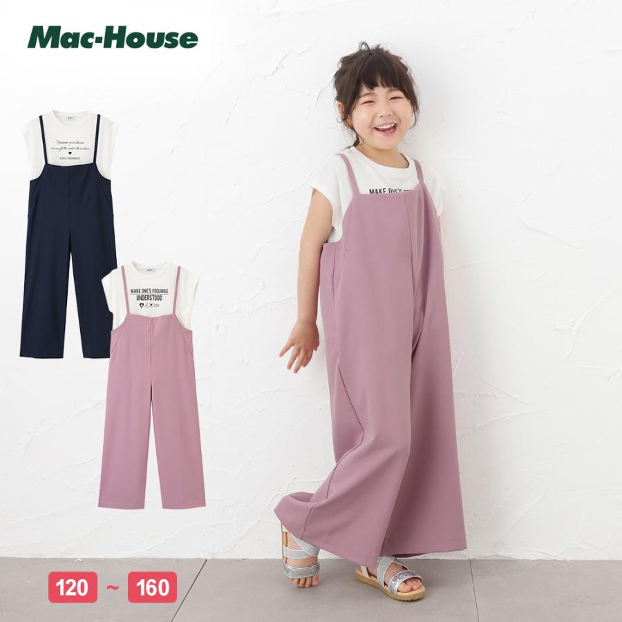 NAVY サロペット 半袖Tシャツ キッズ オールインワン : Mac-House