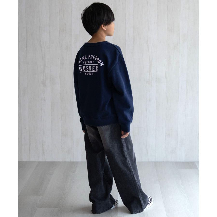 裏起毛 トレーナー 子供服 男の子 キッズ 暖かい スウェット クルー