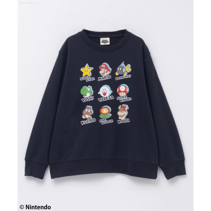 任天堂（Nintendo） スーパーマリオ 裏毛 トレーナー 子供服 男の子