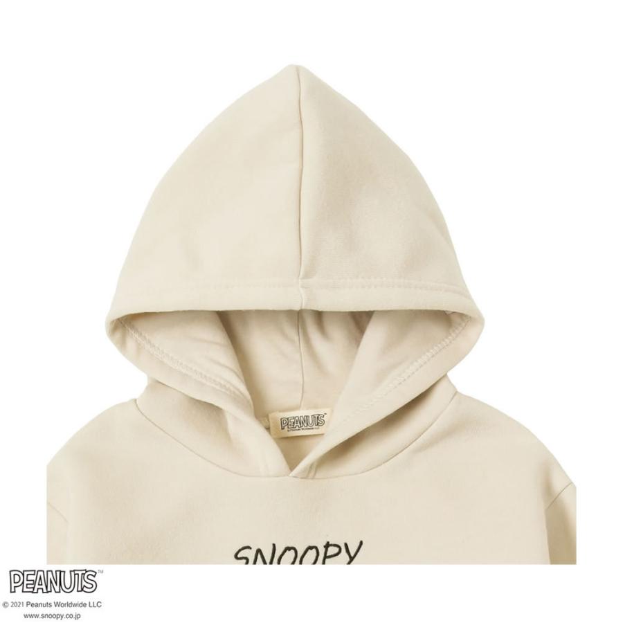 Peanuts ピーナッツ Snoopy スヌーピー パーカー スウェット キッズ 袖ファー プリント 長袖 プルオーバー 通園 通学 トップス Mac House マックハウス 通販 Paypayモール