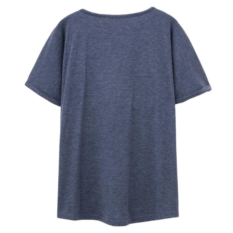 Tシャツ ブラトップ レディース カップ付き インナーシャツ ストレッチ 吸汗 速乾 抗菌防臭 下着 動きやすい 薄手 無地 ボーダー Uネック | ブランド登録なし | 11