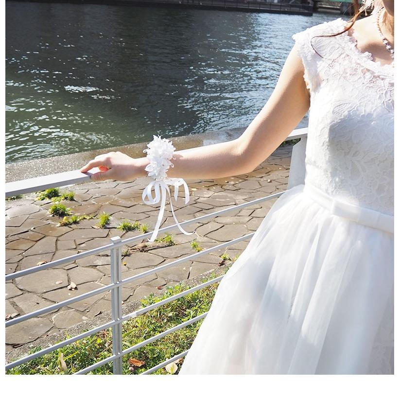 ウェディング ブライダル 結婚式 ブレスレット リストブーケ 花 フラワー 造花 花嫁 ビジュー パール ホワイト ボリューム 白 フリーサイズ 挙式 Br011 Br011 Machree ヤフー店 通販 Yahoo ショッピング
