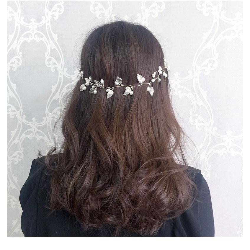 市場 ヘアアクセサリー 結婚式 パーティー ヘッドドレス 大きい 髪飾り ヘアバンド パール