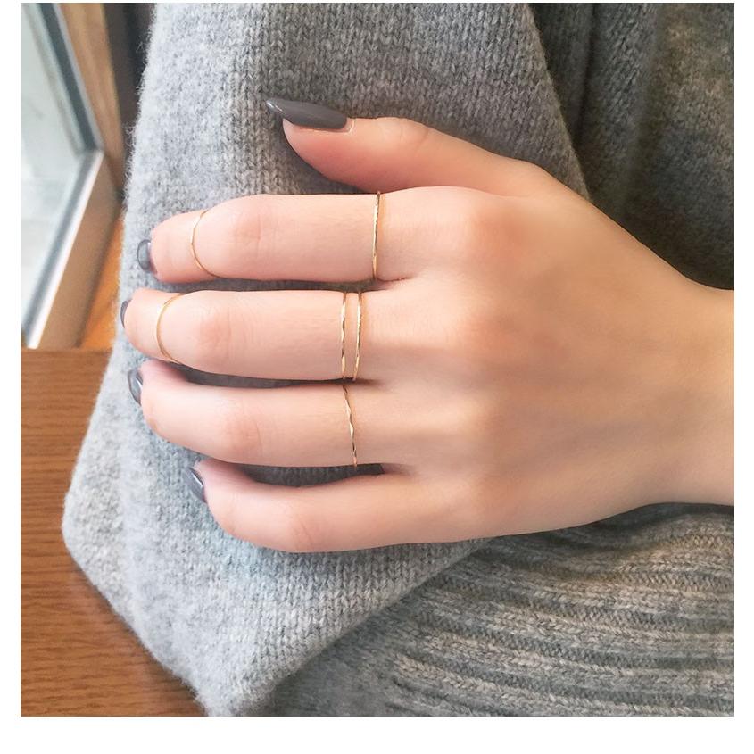 華奢リング　K18 K18 18金 リング レディース 極細 華奢 18K 指輪 シンプル