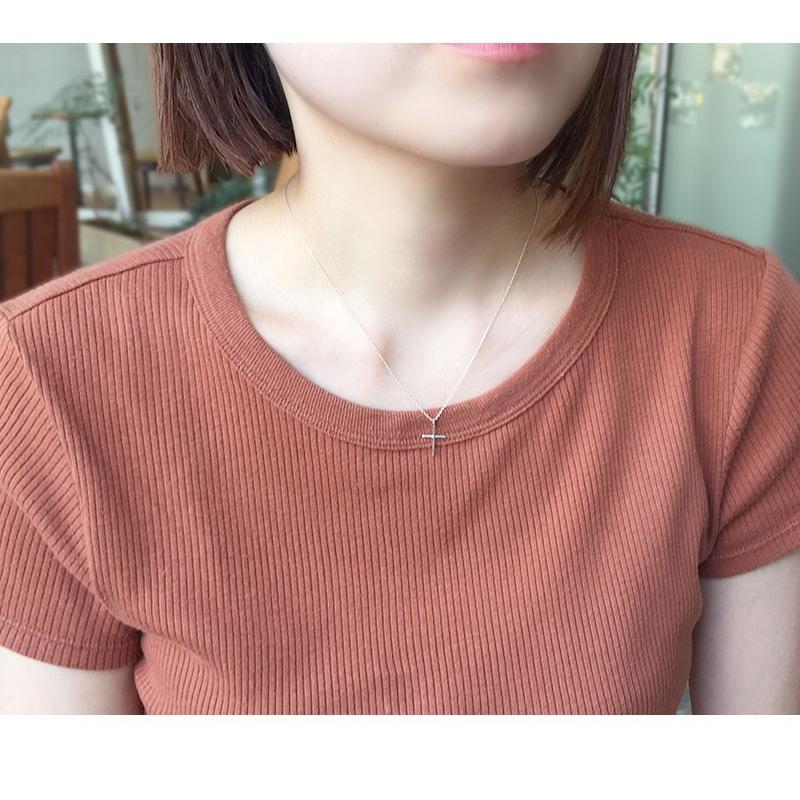 ネックレス ペンダント 金属アレルギー クロス 十字架 鏡面 シルバー925 シルバーネックレス レディース silver925 SV925 華奢 細身 シンプル 重ね付け svn015 |  | 03