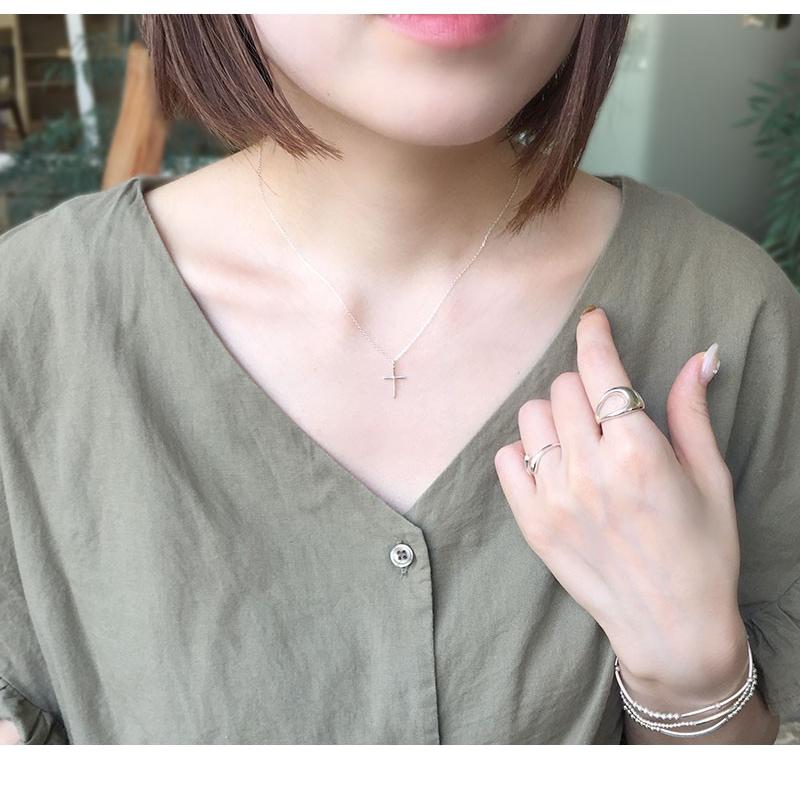 ネックレス ペンダント 金属アレルギー クロス 十字架 鏡面 シルバー925 シルバーネックレス レディース silver925 SV925 華奢 細身 シンプル 重ね付け svn015 |  | 04