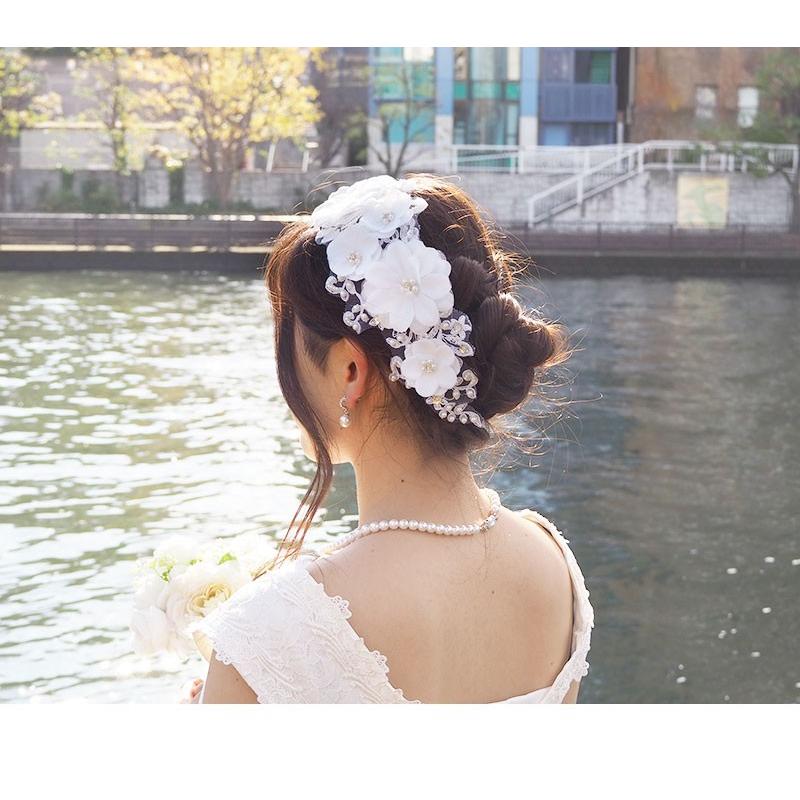 ウェディング ヘッドドレス ヘアアクセサリー 結婚式 ボンネ ブライダル レース ビジュー パール 花 フラワー 髪飾り パーティ 二次会 ホワイト 白 Pc007 Zsz4u2h0pz Machree ヤフー店 通販 Yahoo ショッピング