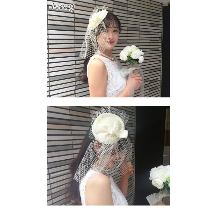 ウェディング ヘッドドレス ヘアアクセサリー 結婚式 チュール
