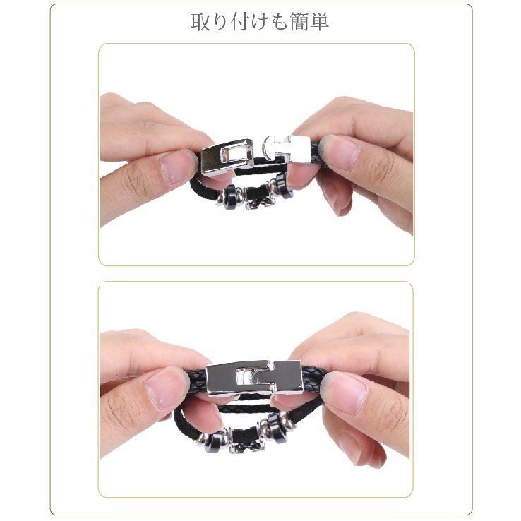 パンク系 本革 ブレスレット レディース 女性用 V系、ハードロック