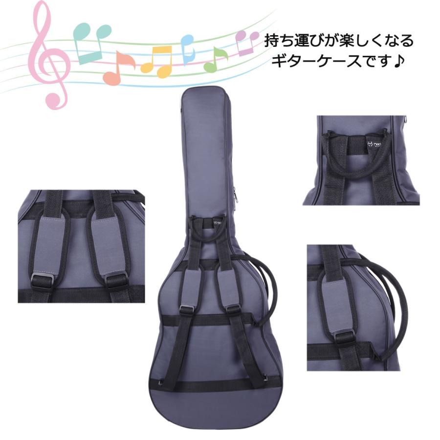 ミニアコースティックギター / ソフトケース ピック付き ギターに優しい アコースティック ギター ソフトケース