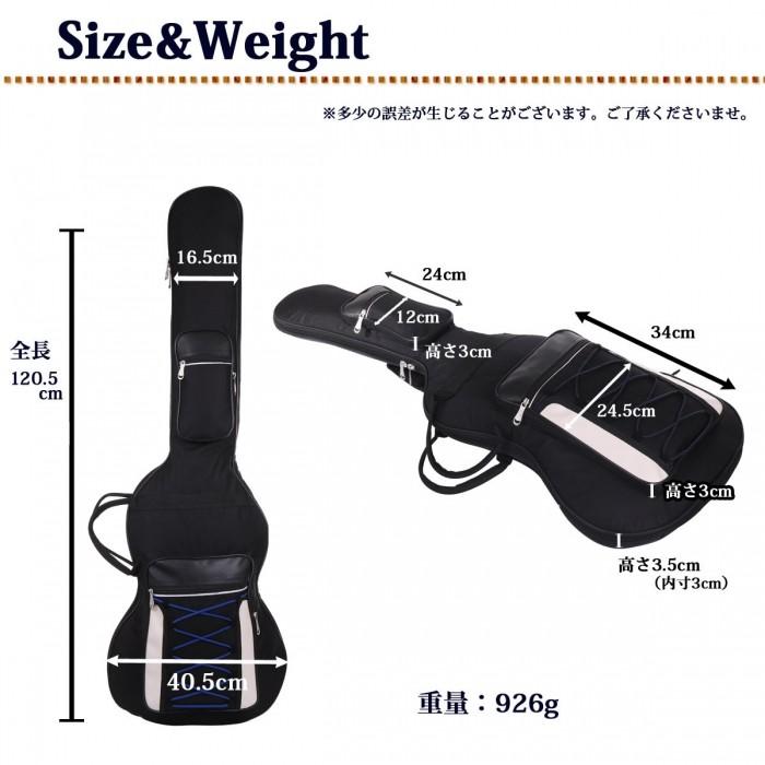 レースアップ エレキベースケース ベースケース ギグバッグ ギグケース リュック MIGC-11 送料無料｜macks-i｜06