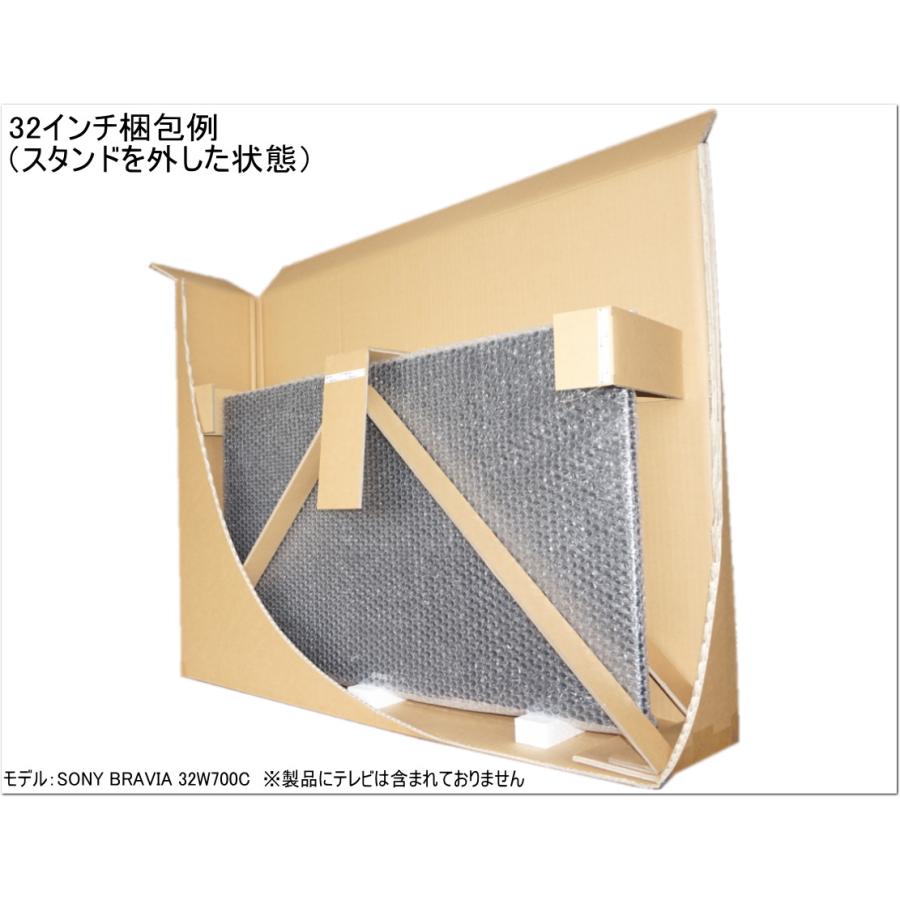□W32TV液晶テレビ梱包段ボールセット中830X190X680 注：二