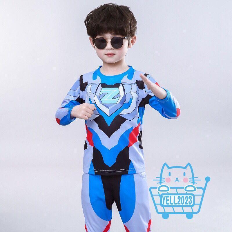 Sale! 子供服 春秋 ウルトラマン Ultraman セットアップ キッズ 上下セット 2点セット 長袖Tシャツ トップス　長ズボン ゼロ/ティガ/ジード/オーブ/ゼット｜macky-store｜05