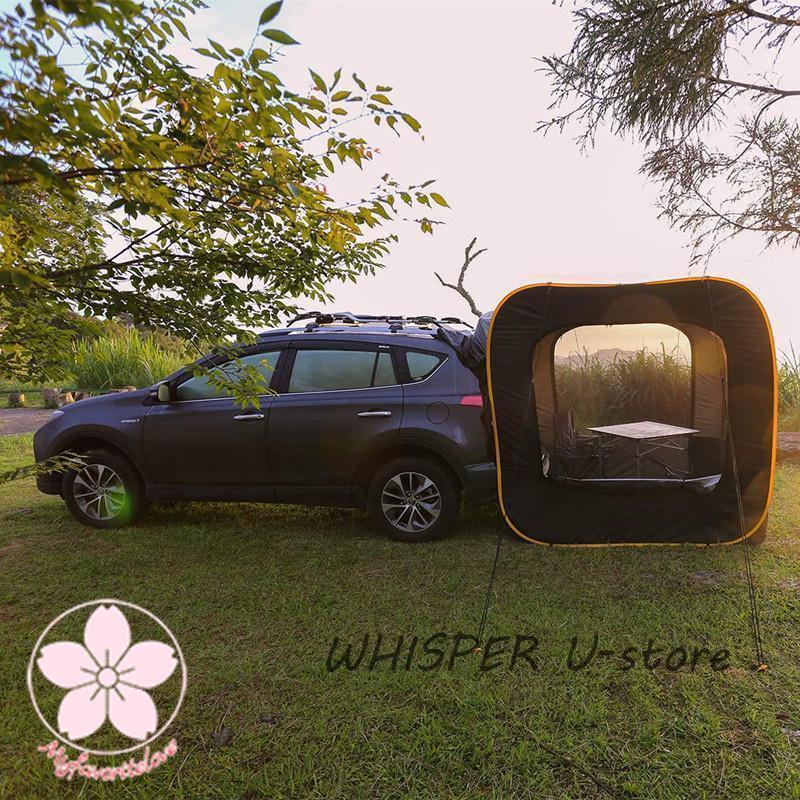 2022 防災対策 車中泊テントカーサイドタープ トランクテントポップアップテント キャンプ 日よけ 車と連結 SUVラポップアップテント 防水 