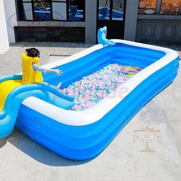 プール ビニールバス 乾湿両用 ボールプール 子供楽園 肉厚 大型プール シュート 滑り台 自宅 海洋楽園 大人でも入れる 水泳 水遊び 外寸 適用人数：1
