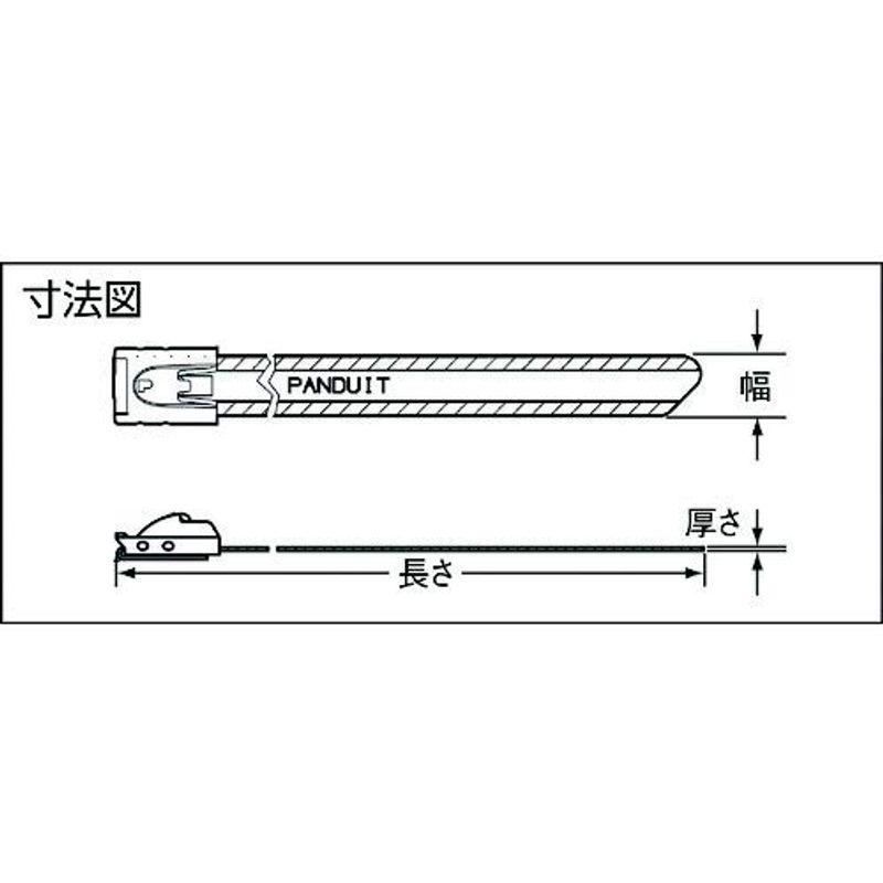 パンドウイット　バックルロック式ナイロン11コーティングステンレスバンド　MSC4W63T15-L6