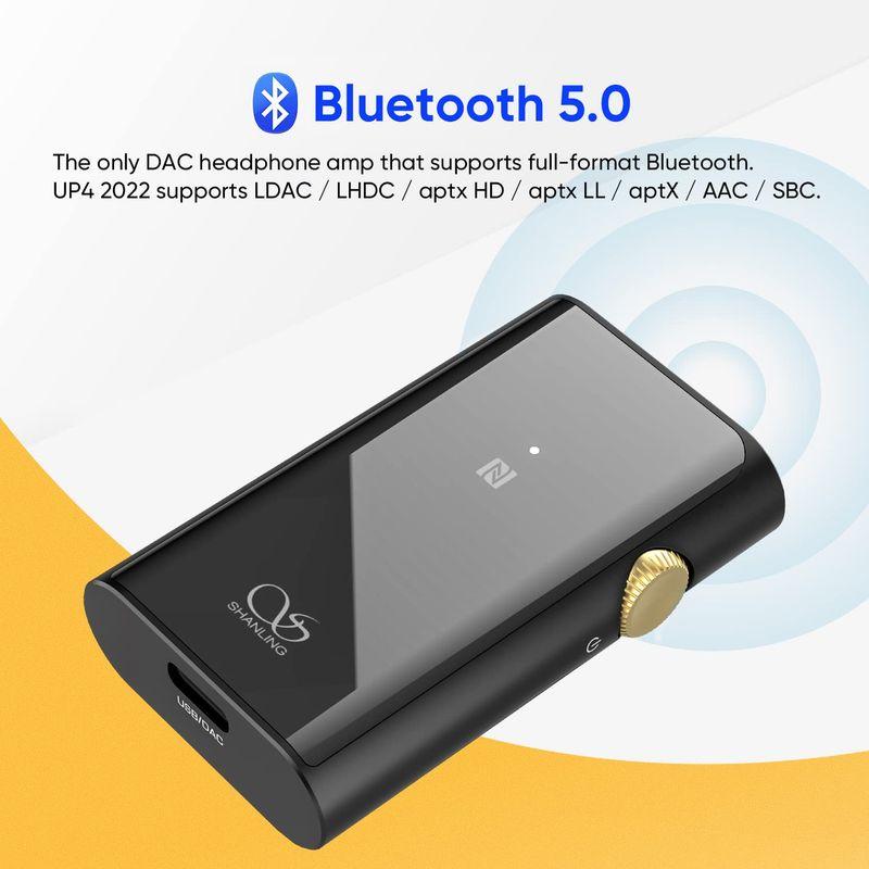 SHANLING UP4 2022 ポータブルヘッドフォンアンプ ポータブルバランス Bluetooth5.0 USB DAC 2 x ES UP4 ポータブルヘッドフォンアンプ ポータブルバランス Bluetooth5 USB DAC ES Bluetooth aptX
