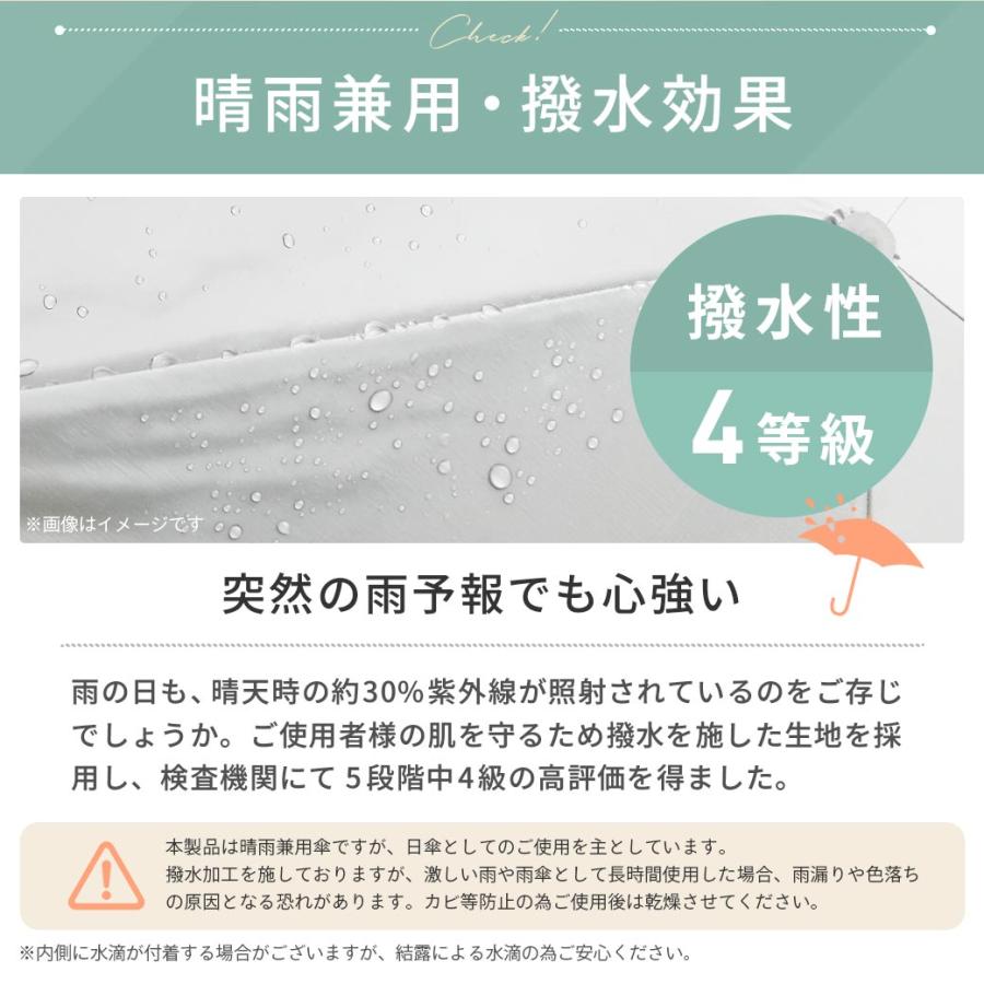 くるっと畳みやすい傘 CURUtto（クルット） 自動開閉 晴雨兼用 完全遮光 日傘  折りたたみ傘 無地/切替  遮光率100% 遮蔽率100% 撥水 親骨50cm | macocca | 16