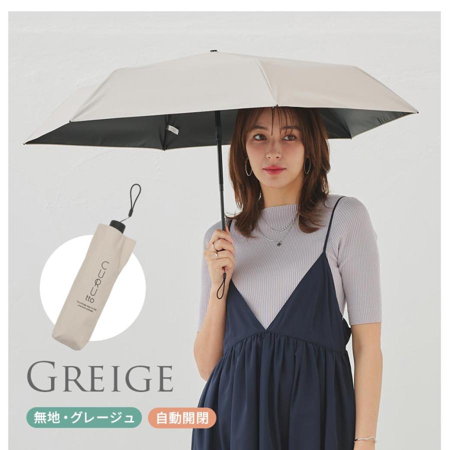 くるっと畳みやすい傘 CURUtto（クルット） 自動開閉 晴雨兼用 完全遮光 日傘  折りたたみ傘 無地/切替  遮光率100% 遮蔽率100% 撥水 親骨50cm | macocca | 21