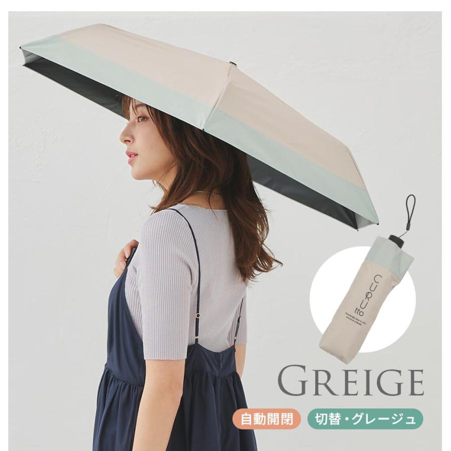 くるっと畳みやすい傘 CURUtto（クルット） 自動開閉 晴雨兼用 完全遮光 日傘  折りたたみ傘 無地/切替  遮光率100% 遮蔽率100% 撥水 親骨50cm | macocca | 24