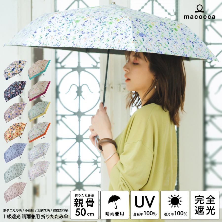 晴雨兼用傘 日傘 折り畳み傘 紫外線99%カット 花柄 UVカット 黄色