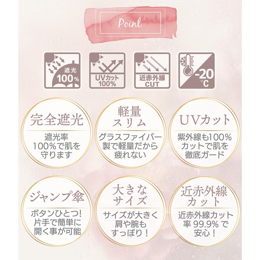 makez.(マケズ) 軽量スリム Aジャンプ 傘 長傘 無地/2本ライン/切替 軽量 完全遮光 日傘 遮光率100% 遮蔽率100% 晴雨兼用 撥水 紫外線カット UVカット | makez. | 16