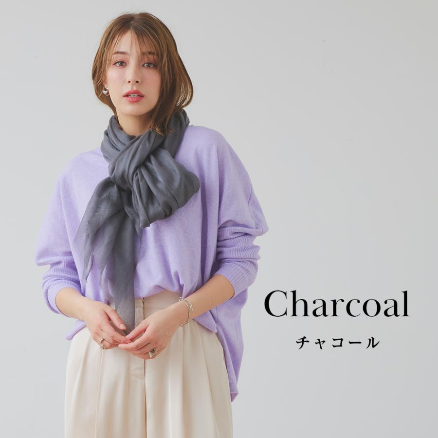 macocca（マコッカ） シアーカシミヤストール 無地 新作 薄手 カシミヤ