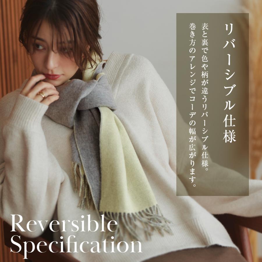 手洗いできる シルケットウール カシミヤブレンドマフラー 無地 秋 冬 ラッピング プレゼント マフラー カシミア混 | macocca | 12