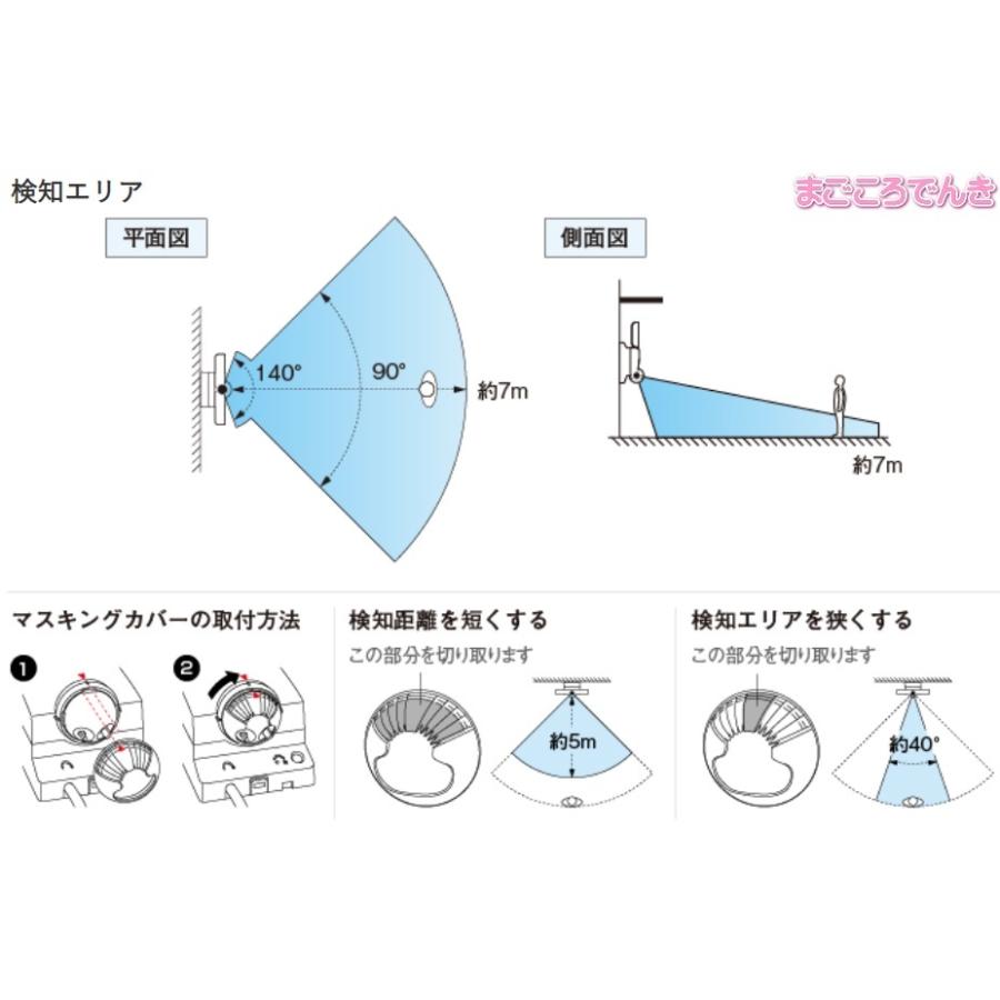 LA-23 (BL) オプテックス 在庫あり 送料無料 ブラック 電球色 LEDセンサライト ON/OFFタイプ  LED二灯タイプ｜macocoro｜05