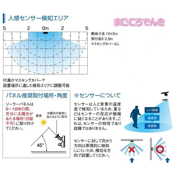 LS-11(BL)ブラック又はLS-11(S)シルバー オプテックス ソーラー式 LEDセンサーライト 白色 安全対策照明 防犯灯 天井壁面取付可能 IP55　｜macocoro｜10