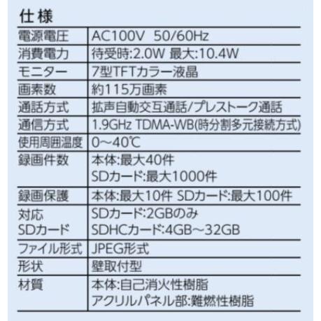 アイホン WJ-4MED-T モニター付親機 KG-88 WJ-45 の 増設 他世帯住宅